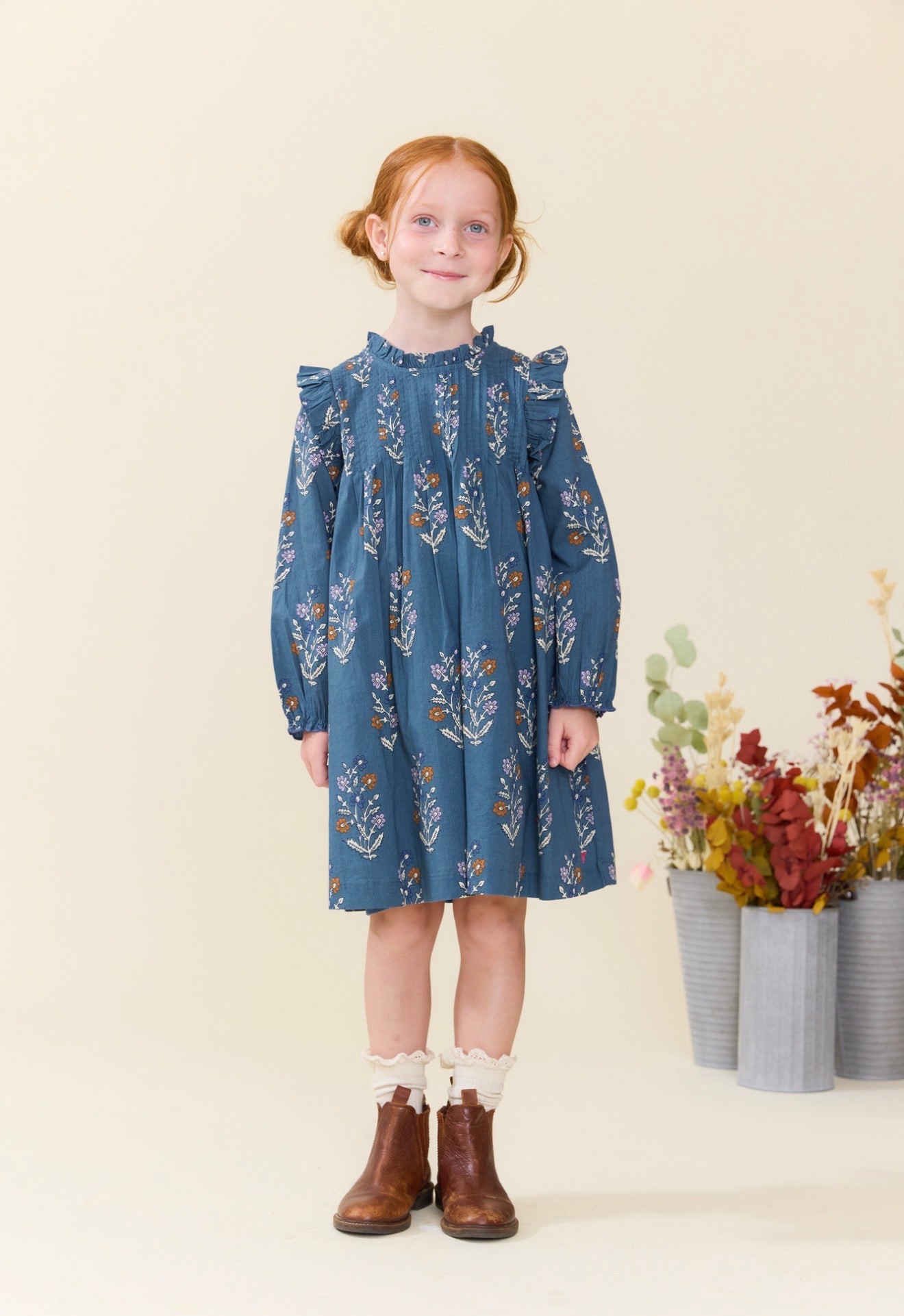 GIRLS JAIPUR DRESS - BALSAM DEWDROP