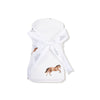 Bamboo Cotton Swaddle Blanket- Mini Horses
