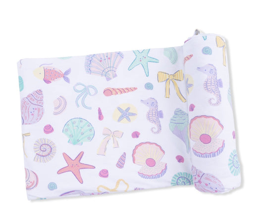 Bamboo Swaddle Blanket- Beach Days