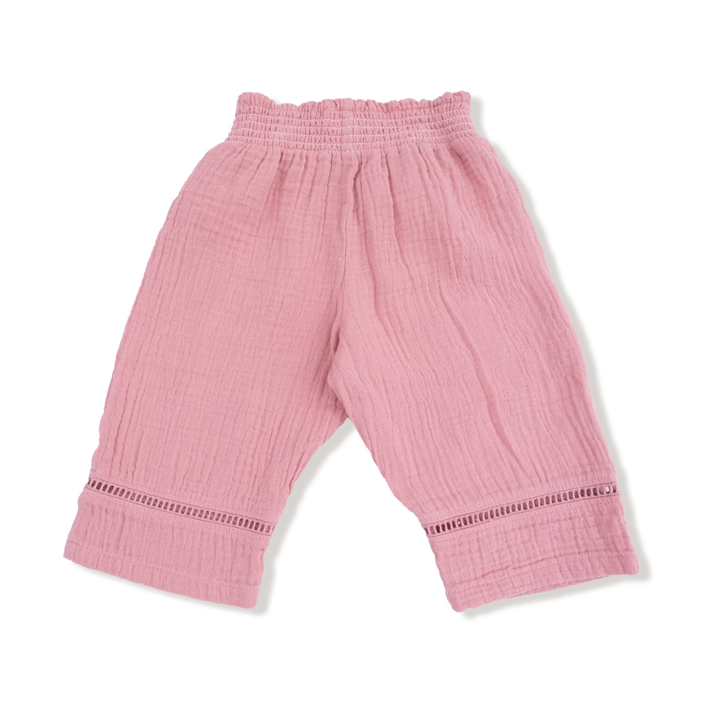 Organic Cotton Smocked Waist Pant