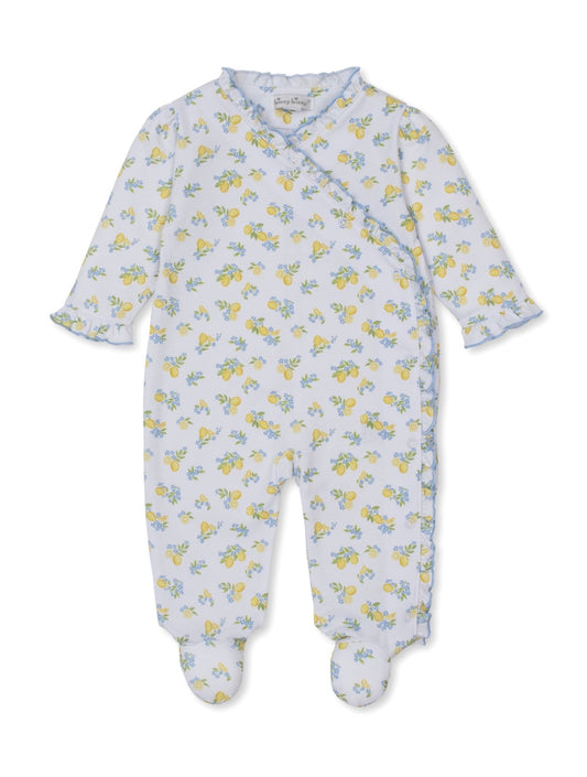Pima Cotton Footie- Lemon Blossoms
