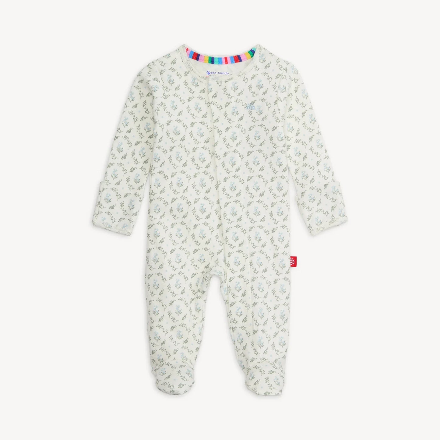 Organic Cotton Magnetic Footie-Eloise
