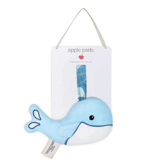 Organic Cotton Whale Stroller Toy