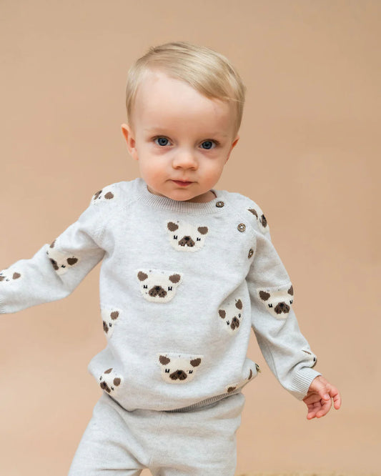 Frenchie Knit Sweater/Pant Set