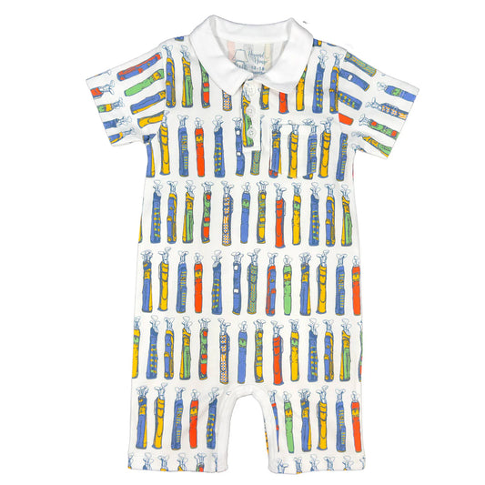 Pima Cotton Romper- Golf Bag