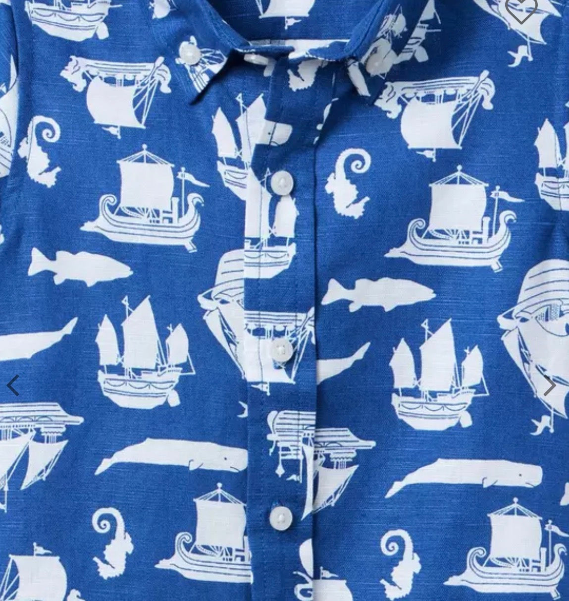 Pirate Ship Linen-Cotton Shirt