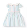 Striped Seersucker Collared Dress