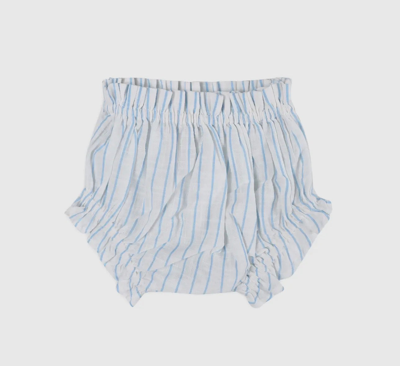 Organic Cotton Dress- Embroidered Seashell Stripe