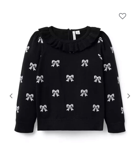Bow Puff Sleeve Sweater