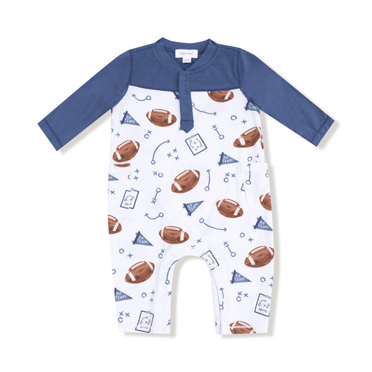 Bamboo Football Romper- Touchdown Time