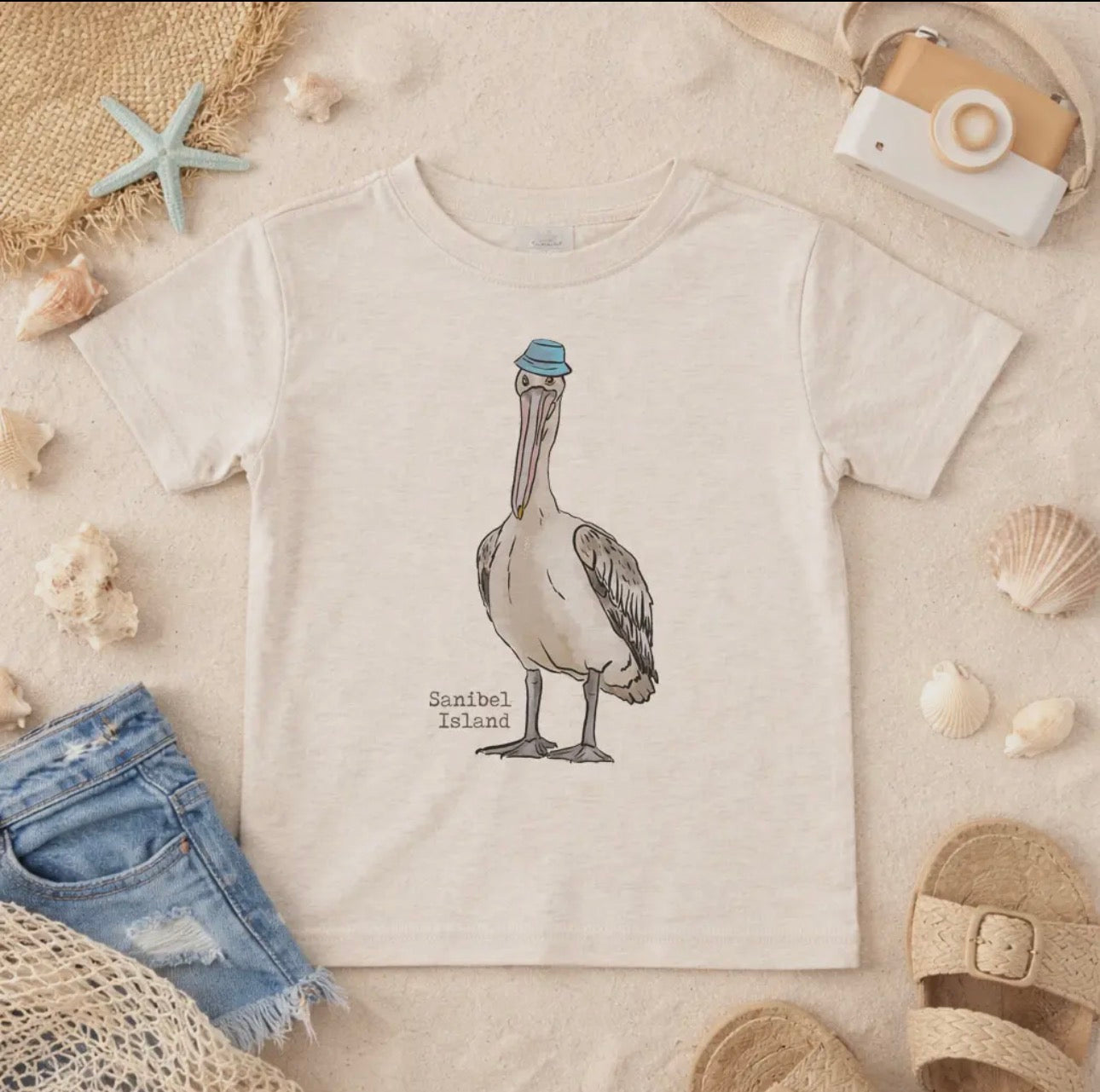 Sanibel Island Pelican Tee