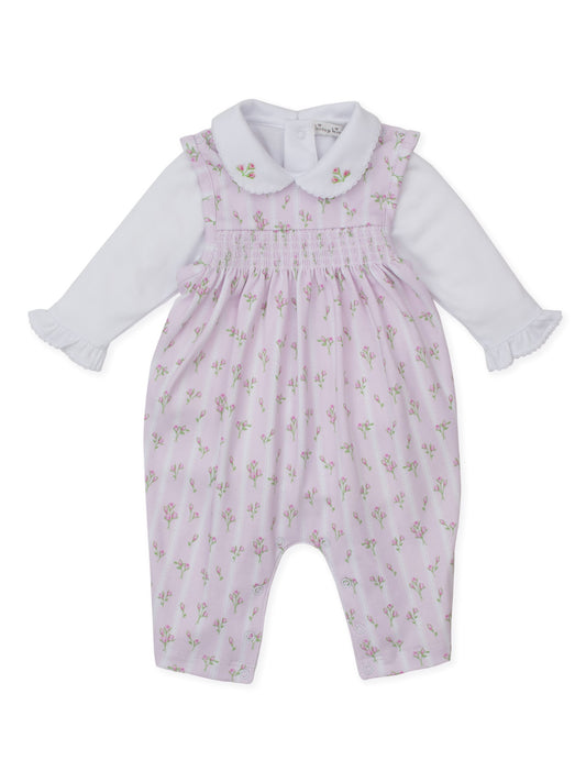 Ribbon Stripe Smock Overall