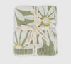 Organic Cotton Knit Baby Blanket- Wildflower