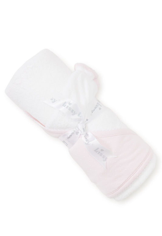 Towel With Mitt Pink Dot
