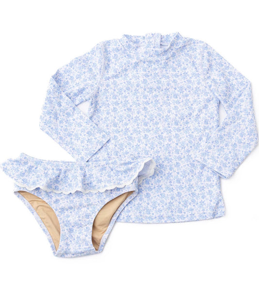 2-Piece Rashguard Set- Coastal Gardens