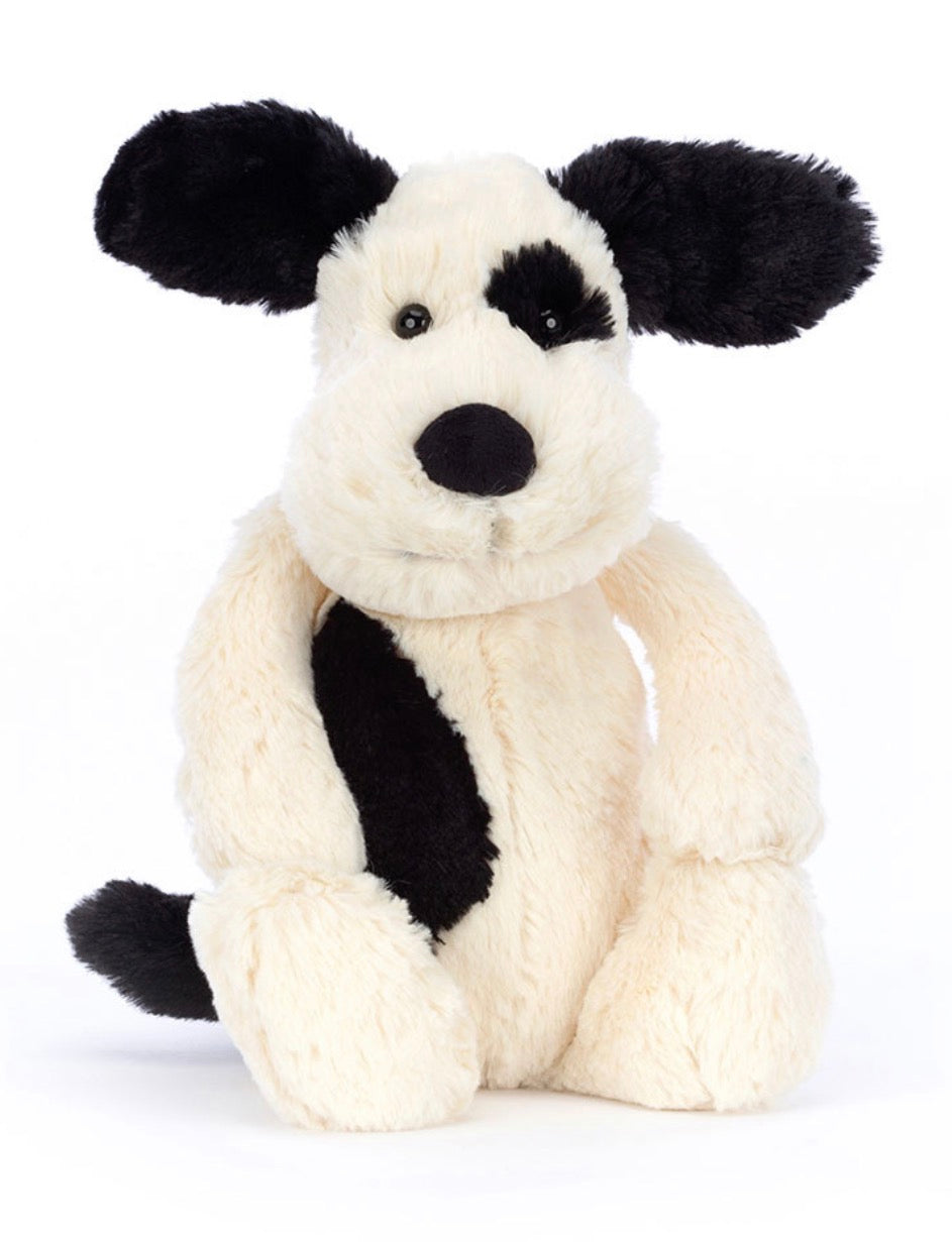 Bashful Rufferty Black & Cream Puppy Original