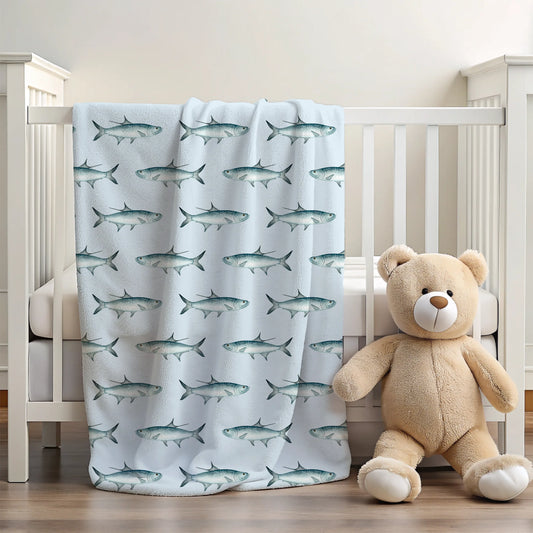 Tarpon 30x40 Sherpa-backed Minky Blanket