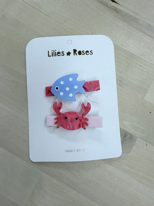 Ocean Friends Crab Hairclip