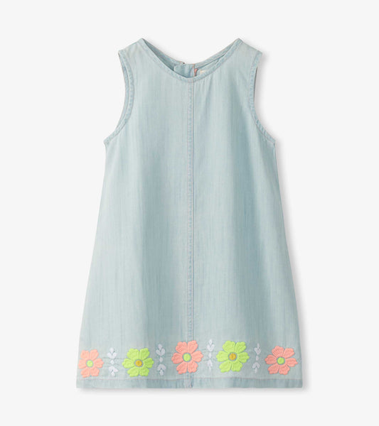 Embroidered Pinafore Dress