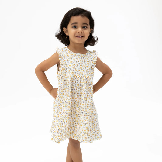 Yellow Country Roses Dress and Bloomers