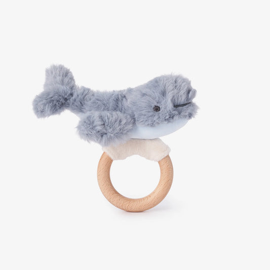 Ring Rattle Plush Whale