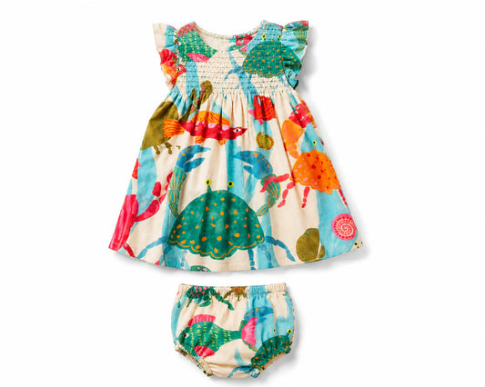 Smocked Olive Set