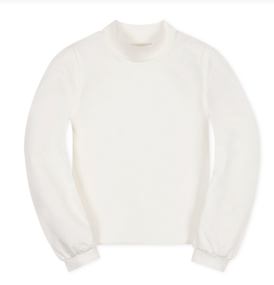 ORGANIC MOCK NECK KNIT TOP