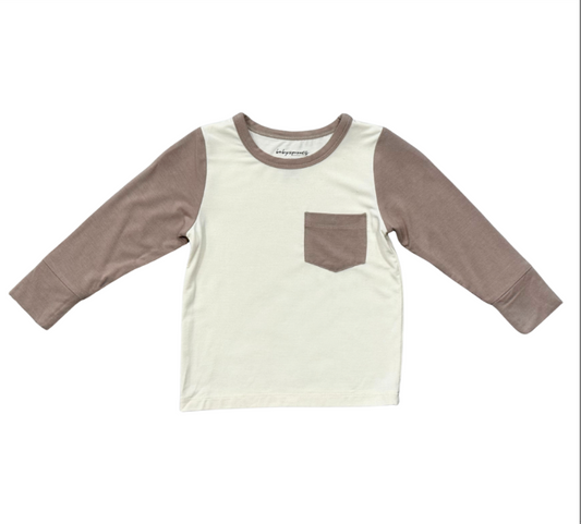 Colorblock Pocket Shirt Tornado/ Portabello