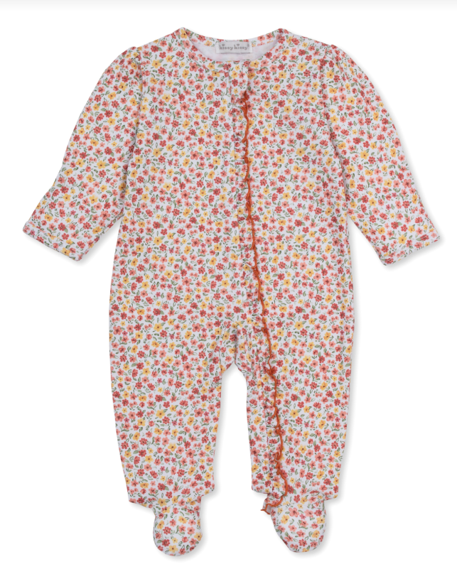 Fall Floral Garden 2 Zip Footie