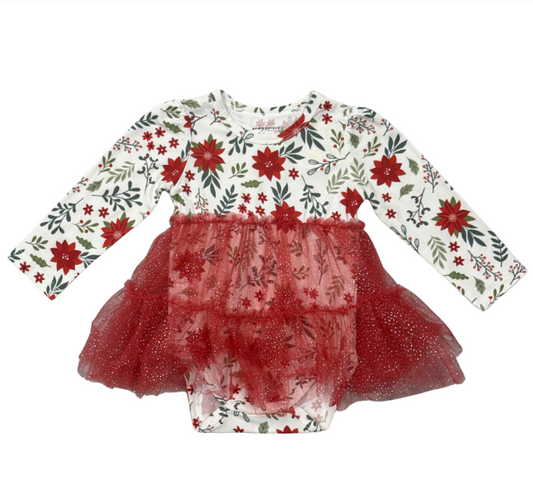 BABY GIRL TULLE BODYSUIT DRESS