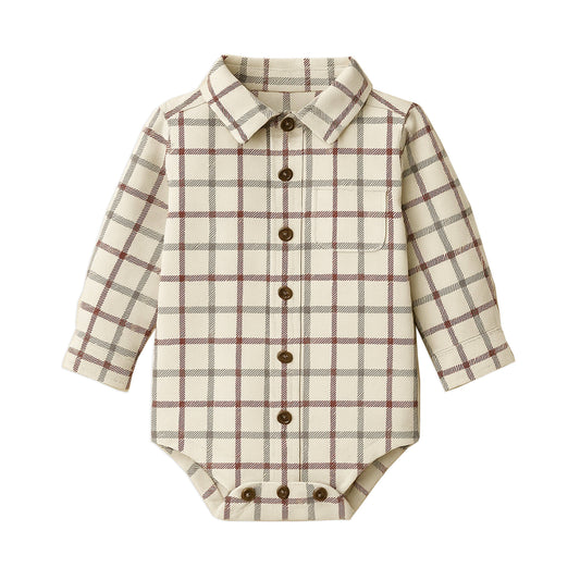 Organic Cotton Theo Poplin Collar Bodysuit