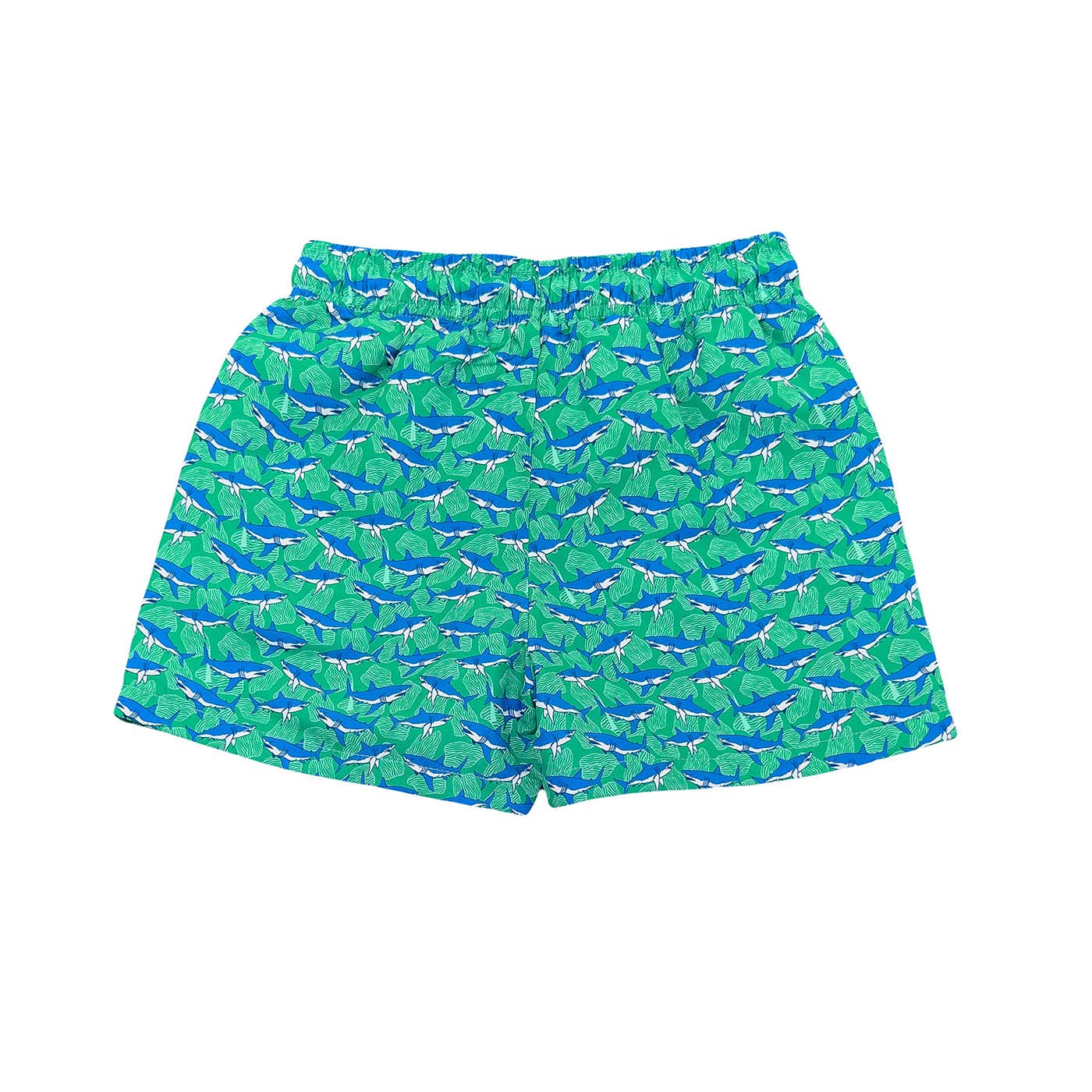 St. Simons Swim Trunk-Green Shark