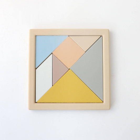 Silicone Tangram Puzzle Board – Montessori Shapes
