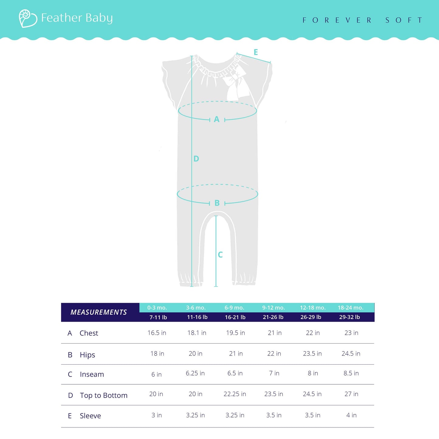 Pima Cotton Bow Romper Juniper