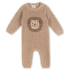 Organic Cotton Lion Chunky Knit Jumpsuit