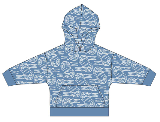 Organic Cotton Hoodie - Alligator