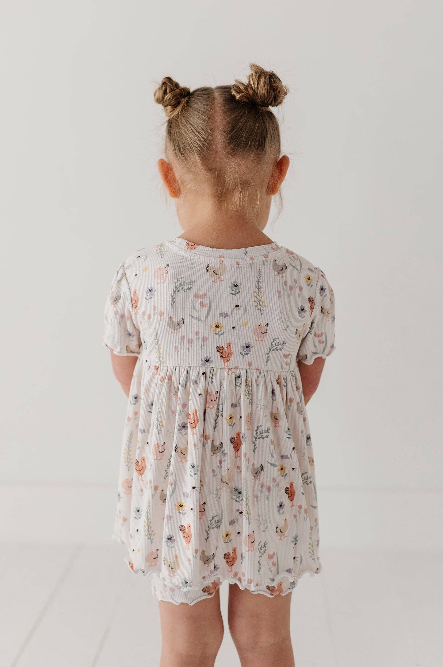 Bamboo Babydoll Set- Floral Chickens