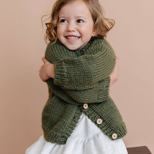 Classic Cardigan- Olive
