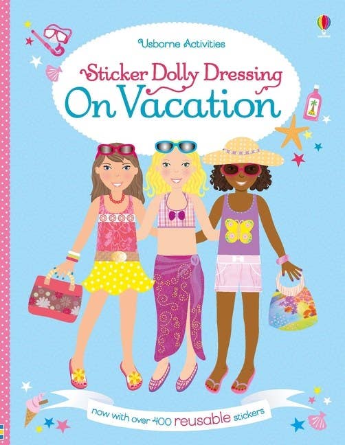 Sticker Dolly Dressing On Vacation : Usborne