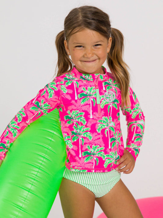 Palm Paradise Rash Guard 2-Piece