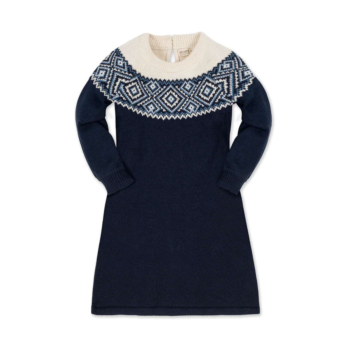 Organic Cotton Fair Isle Sweater Dress