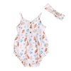 Organic Cotton Romper & Headband- Seashell