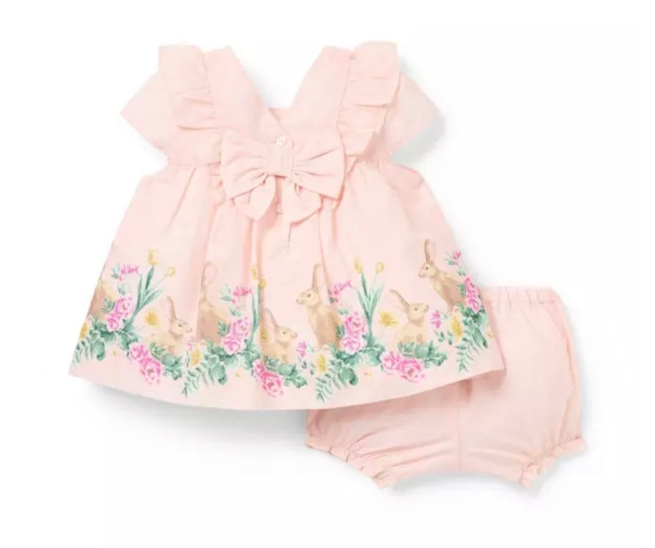The Bunny Border Matching Baby Set