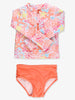2-Piece Rashguard- Sunset Seashells