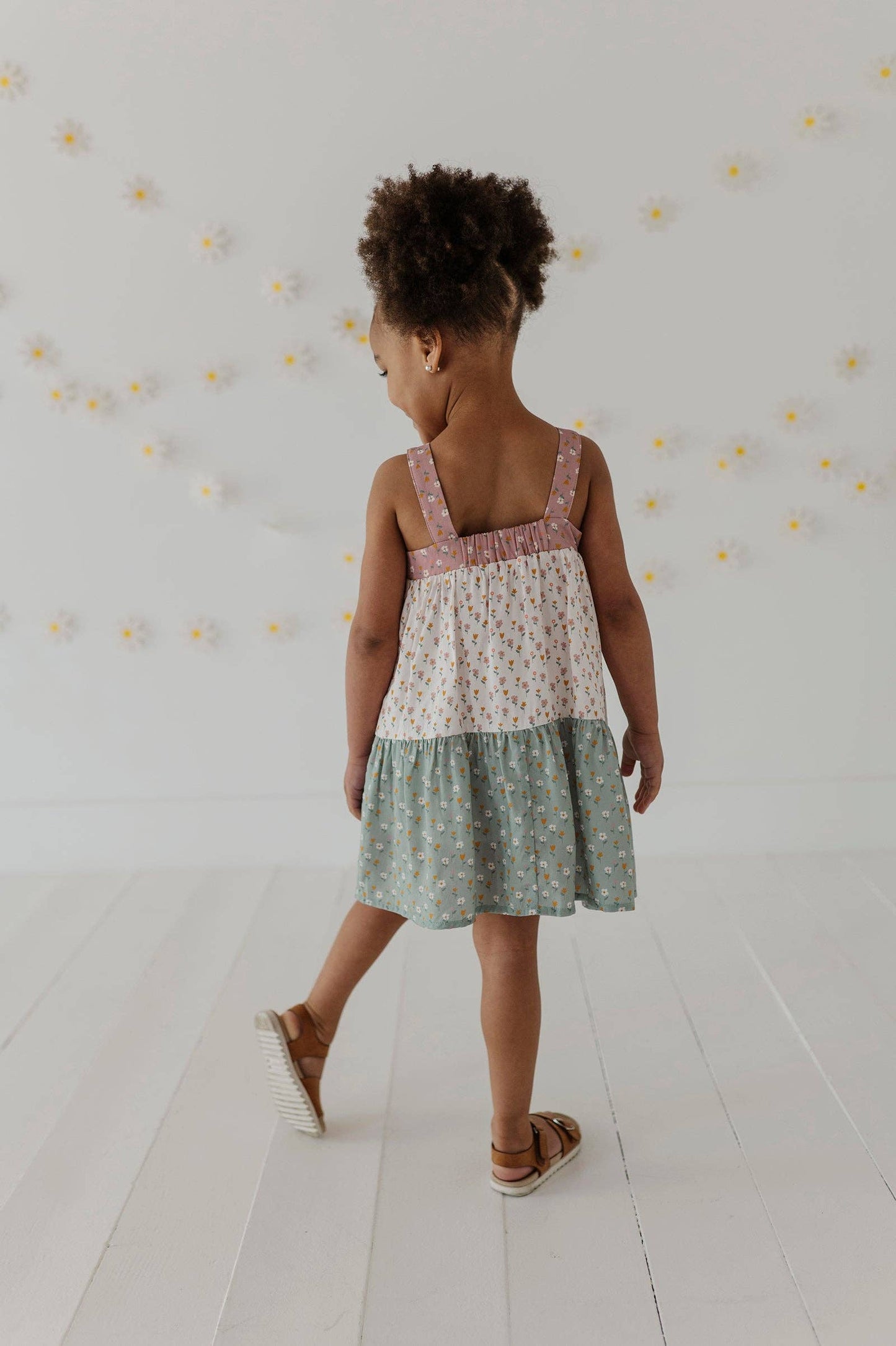 Bamboo Wide Strap Dress- Daisy