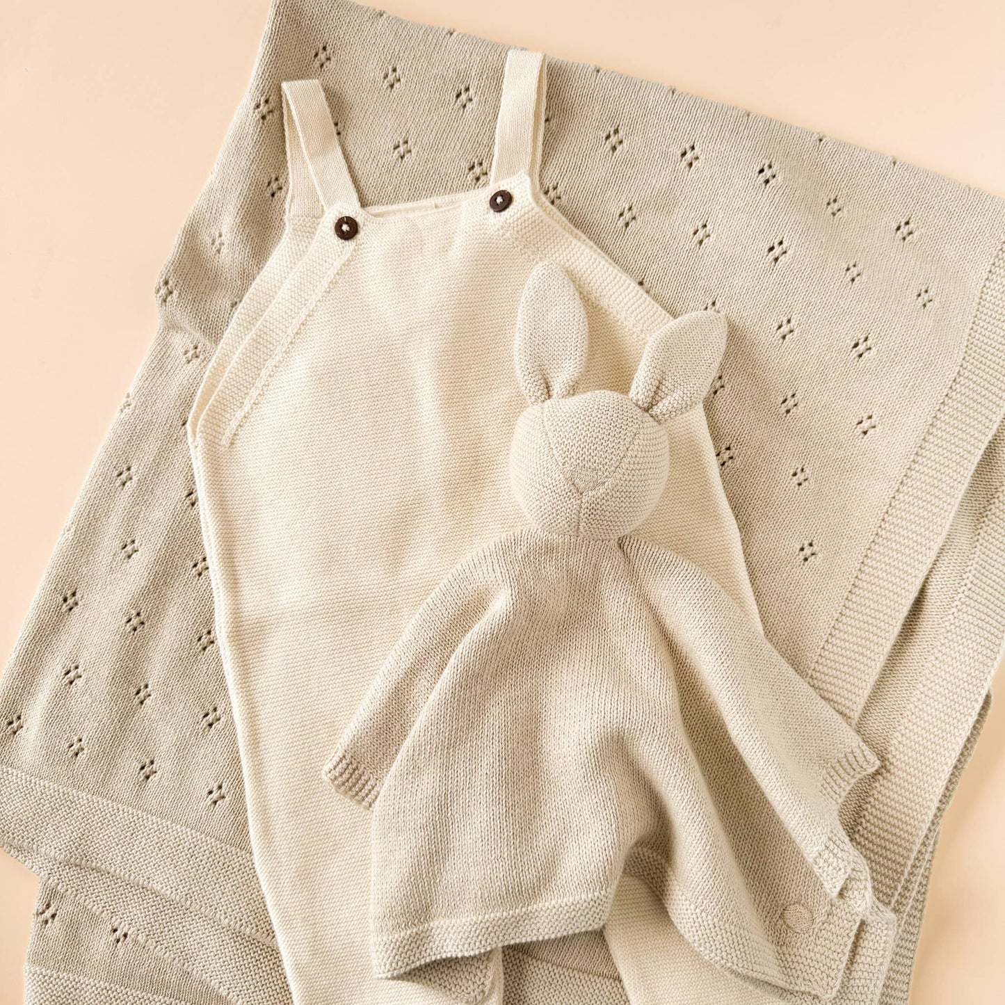 Organic Cotton Pique Blanket- Birch