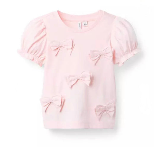 Bow Puff Sleeve Top
