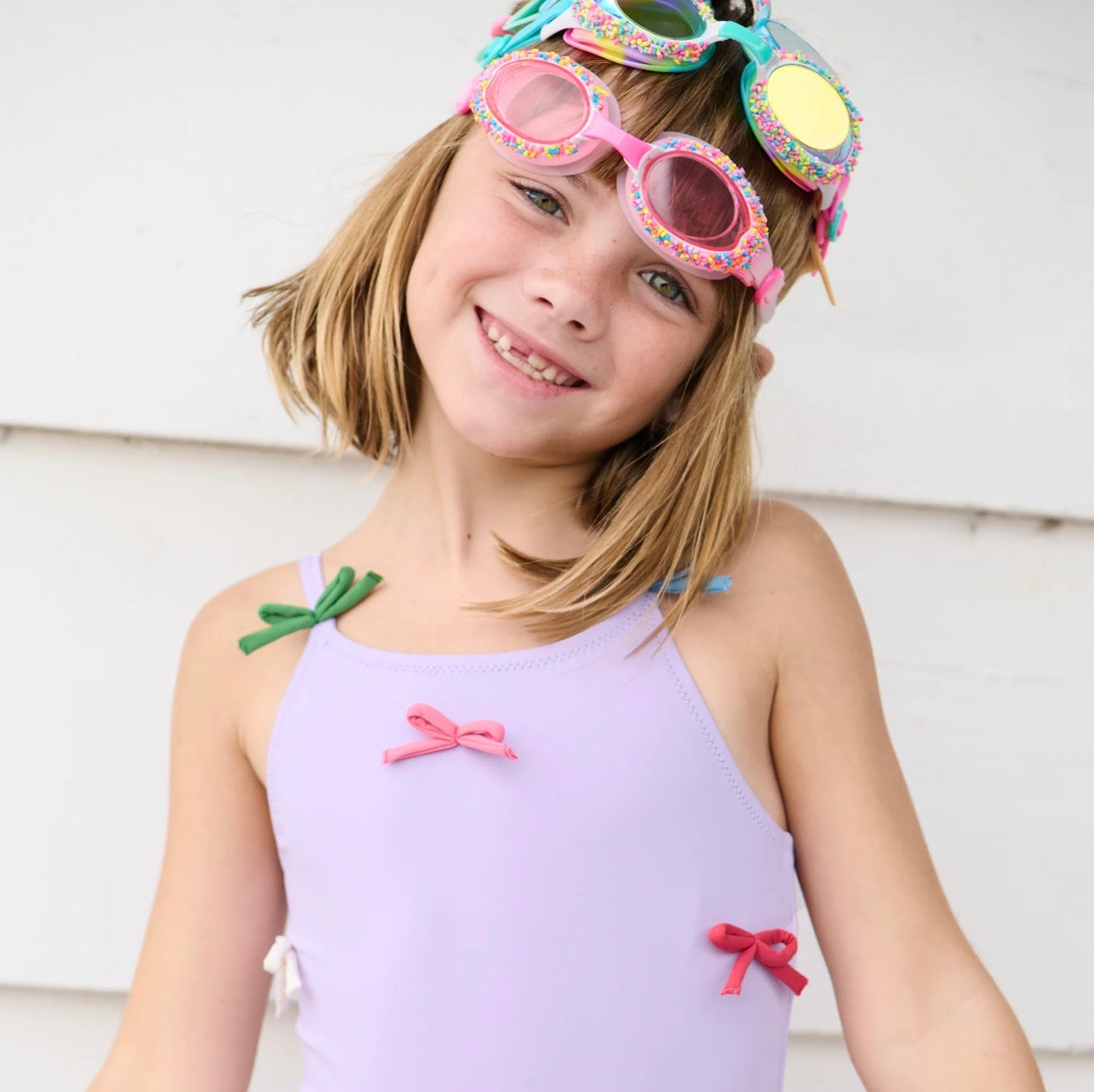 Lottie Lavender Bow Swimsuit