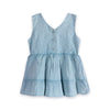 River Soft Hand-Dyed Denim Baby Dress + Bloomer (Organic)