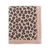 Leopard Animal - Organic Cotton Jacquard Knit Baby Blanket